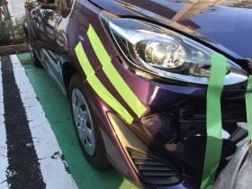 タイヤホイール前